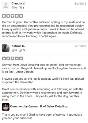 Reviews - Client reviews after receiving our services. Reviews - Client reviews after receiving our services.