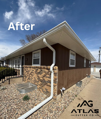 Short Term Rental Gutter Upgrade - The property owner reached out with concerns about a failing gutter system on his rental property and a desire to enhance its overall appearance. Atlas Gutter Co. stepped in with a complete solution—upgrading the gutter size and installing new aluminum soffit and fascia. The result? A clean, modern look and long-lasting protection that will serve the property well for years to come Short Term Rental Gutter Upgrade - The property owner reached out with concerns about a failing gutter system on his rental property and a desire to enhance its overall appearance. Atlas Gutter Co. stepped in with a complete solution—upgrading the gutter size and installing new aluminum soffit and fascia. The result? A clean, modern look and long-lasting protection that will serve the property well for years to come