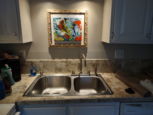 a couple of projects that List-B-Done has successfully completed - The photos published are a bathroom faucet swap, a kitchen sink & faucet swap, as well as a double door installation. a couple of projects that List-B-Done has successfully completed - The photos published are a bathroom faucet swap, a kitchen sink & faucet swap, as well as a double door installation.