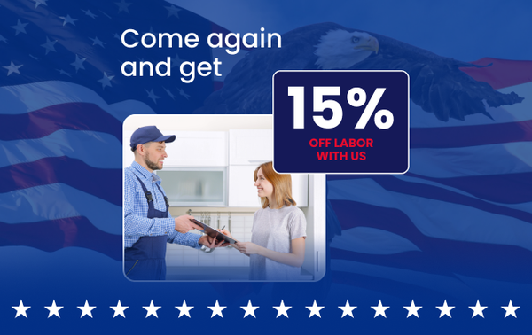 15% off labor for regular customers - We provide 15% off labor for our regular customers.
