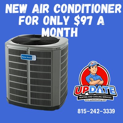 New air conditioner for as low as $97 a month - 🔥 Massive A/C Deals – Now Through June 31! 🔥
☀️ Stay cool this summer with these limited-time offers:
💰 New A/Cs starting at just $97/month
🔧 $50 OFF any repair
❄️ $250 OFF a new A/C unit
🏠 $500 OFF a complete new system (A/C + furnace)
👉 Offers good through June 31 – Don’t wait!
📞 Call 815-242-3339 to schedule your estimate or service today.
✅ Trusted. Local. Reliable.
Update Heating and Cooling Services New air conditioner for as low as $97 a month - 🔥 Massive A/C Deals – Now Through June 31! 🔥
☀️ Stay cool this summer with these limited-time offers:
💰 New A/Cs starting at just $97/month
🔧 $50 OFF any repair
❄️ $250 OFF a new A/C unit
🏠 $500 OFF a complete new system (A/C + furnace)
👉 Offers good through June 31 – Don’t wait!
📞 Call 815-242-3339 to schedule your estimate or service today.
✅ Trusted. Local. Reliable.
Update Heating and Cooling Services