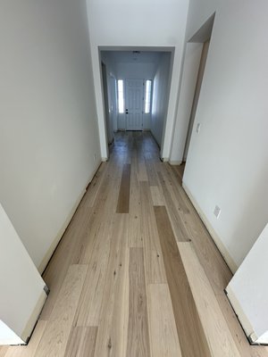 Sun City Residents - This is a new build we supplied and installed this beautiful Hickory from Mohawk.