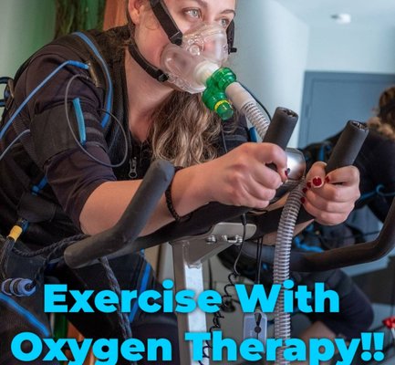 EWOT (Exercise With Oxygen Therapy) - Benefits of EWOT therapy include faster recovery from stress-related exercise, illnesses and increases metabolism for weight loss and much more…

On average, we breath in between 18 to 21% oxygen, the remainder is nitrogen and other gasses. There are many factors that contribute to oxygen loss in the body such as internal and external pollutants, mental strain, physical over strain, disease and trauma. 

As we age, our bodies become less effective at delivering oxygen to our cells, increasing the chances of degeneration and disease.

EWOT provides an immediate increase in strength, endurance and energy by increasing levels of oxygen in the blood, plasma and tissues.
 
Triggering an anti-inflammatory response within 2 minutes. The effects are cumulative and increases metabolic energy, Improvements are noticeable within 7 to 10 days. Increased oxygen levels last for approximately 3 days, while anti-inflammatory effects can last for several months.
