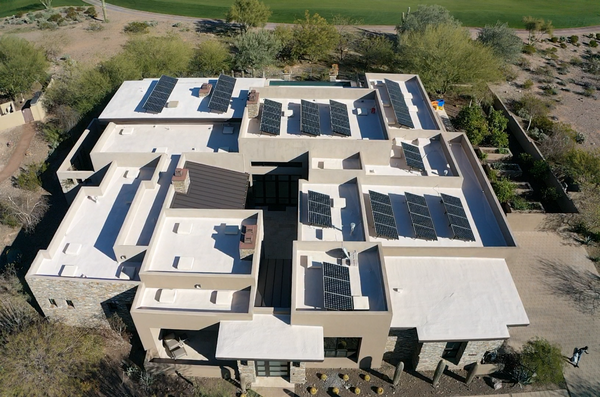 Elastomeric Roof - Roof restoration.
We are recoating a foam roof with elastomeric roof coating to prolong the roof's life expectancy. With foam roofs, this should be done approximately every ten years. Elastomeric Roof - Roof restoration.
We are recoating a foam roof with elastomeric roof coating to prolong the roof's life expectancy. With foam roofs, this should be done approximately every ten years.