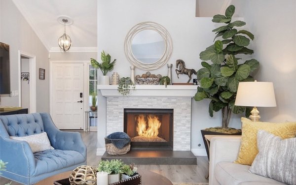 Fireplace Restoration - Upgraded fireplace in Laguna Niguel.