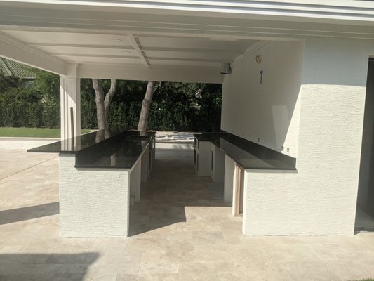 Pool Cabana - Installing the electrical to this outside kitchen