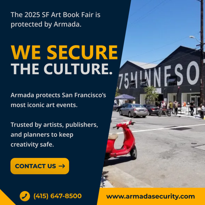 THE 2025 SAN FRANCISCO ART BOOK FAIR - Cultural Institutions Security
Professional security solutions backed by advanced training and industry expertise

In today’s volatile business environment, security threats are becoming increasingly sophisticated and costly. According to recent industry reports, businesses lose an average of $300,000 per security incident, and 65% of these incidents could have been prevented with properly trained security personnel. Our Specialized Security Guards represent a proactive solution that goes beyond traditional security measures, offering industry-specific expertise that protects your assets, employees, and reputation.