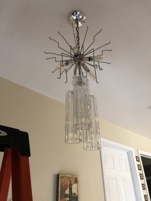 Beautiful glass chandelier - This beautiful hand crafted glass chandelier came from Murano, Italy! Aka: the glass island Beautiful glass chandelier - This beautiful hand crafted glass chandelier came from Murano, Italy! Aka: the glass island