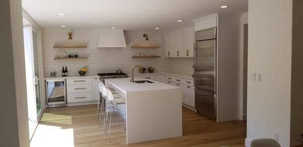 Scandinavian Modern - Each project starts out with just a client's vision or just inspirational images. Our designer takes those concepts and develops material sample boards as well as 3D mock-ups to give clients a better understanding of the proposed designs. By creating models we can see what the space will look and feel like with the opportunity to make changes and adjustments before construction.
