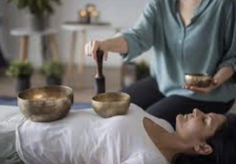 Sound healing - Sound healing uses vibrational frequencies from instruments like Tibetan singing bowls, gongs, and chimes to induce deep relaxation, reduce stress, and restore energetic balance. It promotes physical and emotional healing by shifting brainwaves to theta/alpha states, helping to alleviate anxiety, chronic pain, and fatigue.