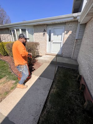 Masonry repair - We had resurfaced this staircase due to concrete failure
And we also had done some waterproofing on the side of the building due to water damage in the basement Masonry repair - We had resurfaced this staircase due to concrete failure
And we also had done some waterproofing on the side of the building due to water damage in the basement