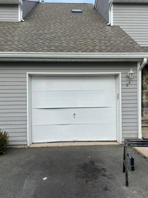 New garage door installation Montclair, NJ - Garage door installation and replacing a panel for the garage door New garage door installation Montclair, NJ - Garage door installation and replacing a panel for the garage door