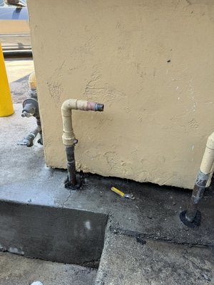 Emergency Commercial Water Manifold Replacement - A commercial property lost water service after its exterior water manifold had been cut out, shutting down water to the entire building. Hughes Plumbing Services responded to the emergency, rebuilt the manifold with new copper piping and isolation valves, tested the system, and restored water service to the property. Emergency Commercial Water Manifold Replacement - A commercial property lost water service after its exterior water manifold had been cut out, shutting down water to the entire building. Hughes Plumbing Services responded to the emergency, rebuilt the manifold with new copper piping and isolation valves, tested the system, and restored water service to the property.