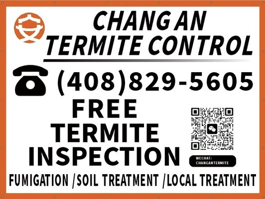 Call for your free inspection - We offer: Termite inspection, Termite control. Soil treatment. Local treatment. Fumigation. Contact us today for more information ！