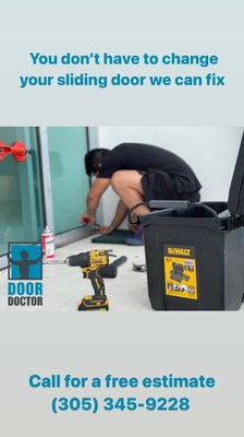 SLIDING GLASS DOOR REPAIR - Sliding Glass Door Repair
At Door Doctor USA, we specialize in sliding glass door repair. If your door is hard to open, stuck, noisy, or off track, our experienced technicians can fix it quickly and efficiently.
We work with high-quality rollers, professional alignment, full door adjustments, and part replacement when needed. Our goal is to restore smooth, quiet, and safe operation—so your door works like new again.
✔ Over 15 years of experience
✔ Fast and professional service
✔ Fair and competitive pricing
✔ Warranty on all work
✔ Top-quality materials SLIDING GLASS DOOR REPAIR - Sliding Glass Door Repair
At Door Doctor USA, we specialize in sliding glass door repair. If your door is hard to open, stuck, noisy, or off track, our experienced technicians can fix it quickly and efficiently.
We work with high-quality rollers, professional alignment, full door adjustments, and part replacement when needed. Our goal is to restore smooth, quiet, and safe operation—so your door works like new again.
✔ Over 15 years of experience
✔ Fast and professional service
✔ Fair and competitive pricing
✔ Warranty on all work
✔ Top-quality materials