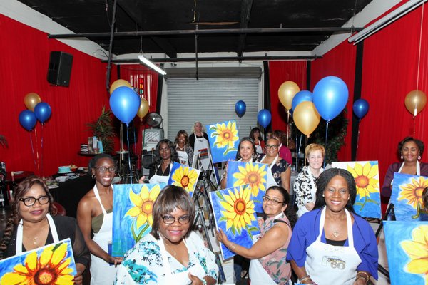 Birthday Paint Party - This project was designed for this private event. We had a wonderful time! Birthday Paint Party - This project was designed for this private event. We had a wonderful time!