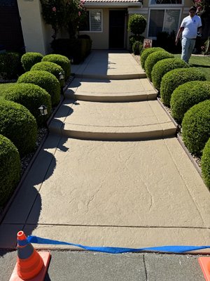 Entrance Walk Way - Entrance Walk Way stripped and recoated with a single part epoxy Entrance Walk Way - Entrance Walk Way stripped and recoated with a single part epoxy