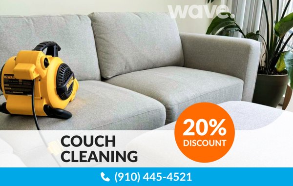 Couch Cleaning - Elevate cleanliness in Charlotte, NC with Wave, your local upholstery and carpet cleaning experts.
💚 We use only non-toxic, eco-friendly chemicals, completely safe for children, pets and the planet.
🧼 Our technicians are background-checked and trained to deliver results beyond industry standards.
🤝🏻 We offer a two-week guarantee on all our services. Couch Cleaning - Elevate cleanliness in Charlotte, NC with Wave, your local upholstery and carpet cleaning experts.
💚 We use only non-toxic, eco-friendly chemicals, completely safe for children, pets and the planet.
🧼 Our technicians are background-checked and trained to deliver results beyond industry standards.
🤝🏻 We offer a two-week guarantee on all our services.