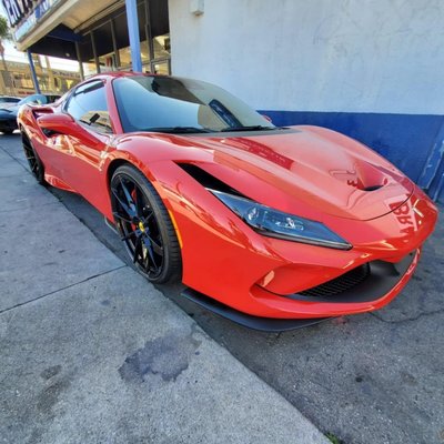 Ferrari wheel Repair - Ferrari 488 black gloss wheel repair