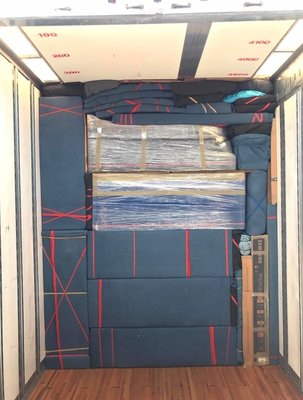 Packed truck - When you pack a truck right the load will not shift and saves items from breaking Packed truck - When you pack a truck right the load will not shift and saves items from breaking
