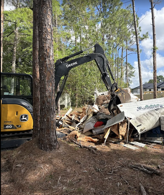 Outside Structure Demolitions - Demolitions of two different outside structures Outside Structure Demolitions - Demolitions of two different outside structures