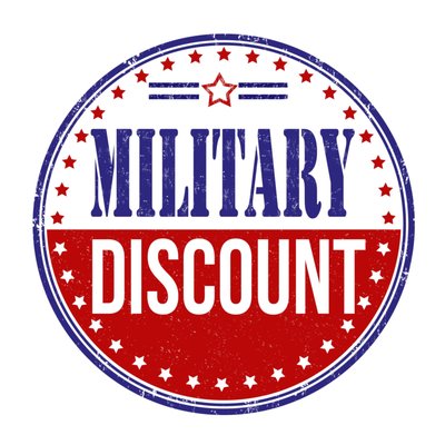 Military Discount - We are thankful to those who have and also continue to serve our country! Military Discount - We are thankful to those who have and also continue to serve our country!