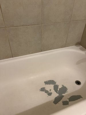 Tub resurfacing - Tub was stained and in older condition with chips Tub resurfacing - Tub was stained and in older condition with chips