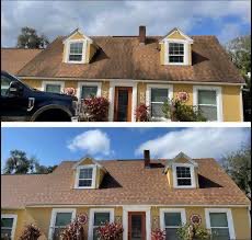 Roof cleaning - These roofs were cleaned by East Side Soft Wash using our pressureless technique to completely revive the look of the shingles with no damage at all!