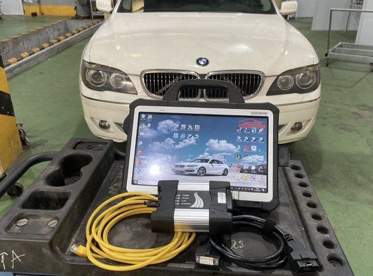 Vehicle Coding, Adaptations & Module Programming - This BMW was experiencing electronic issues requiring advanced diagnostics. We connected dealer-level diagnostic equipment to perform a complete vehicle scan, identify fault codes, and run BMW test plans. Our service includes module scanning, service functions, battery registration, adaptations, and electronic troubleshooting. Mobile service is available throughout the GTA.