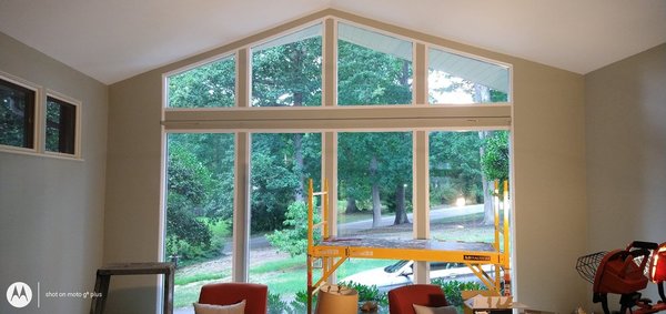 Interior Painting - These are before and after photos of the smooth finish we completed in one home owners home. Notice the smooth finish difference !!!
