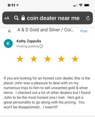 Gold $1900  Silver $26 Coins - AdgoldsilverCoins A-Name you can trust! 40 years Family owed license bonded pm41502 No better time to sell your unwanted jewelry coins Flatware is Now!