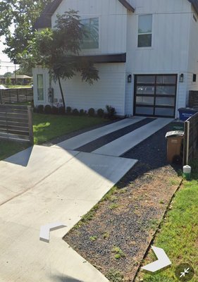 Concrete Driveway - Brand new stamped concrete driveway. Concrete Driveway - Brand new stamped concrete driveway.
