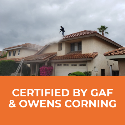Certified by GAF and Owens Corning - When quality matters, trust the expertise of a GAF and Owens Corning-certified team. Certified by GAF and Owens Corning - When quality matters, trust the expertise of a GAF and Owens Corning-certified team.