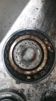 2007 Ford Explorer Sport Trac (5R55S rebuild) - Photos from a recent job we performed. Customer had traveled over a thousand miles for vacation when his transmission failed. This 5R55S is probably one of the worst burnt up units our mechanics have seen in awhile. We normally can reuse the transmission case for a rebuild job, but that was not the case for this project due to the degree of damage. We were, however, able to get him back on the road with 4 days along with a 1 year, 12k mile warranty. Customer was highly satisfied with the work and was able to safely continue his travels.