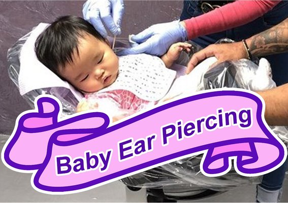 Bay Area Professional Ear Piercing Master makes Earring placements to last a lifetime. - Professional ear piercing expert at baby ear piercing, talks about marking the placement on the ears to last a lifetime, describing it as part technical, combined with artistic flowing balance.
