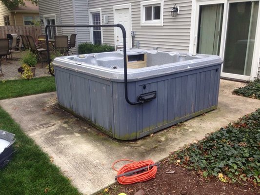 Hot tub removals - Before and after of a few recent hot tub demo and removals!