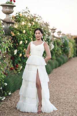 Bridgerton Wedding - Discover enchanting Bridgerton inspired wedding dresses in our exclusive collection, inspired by the opulent aesthetic and regal fashions of Queen Charlotte and Bridgerton. Immerse yourself in the romance of Shondaland’s series with bridal gowns showcasing intricate lace, luxurious fabrics, and exquisite embellishments. Elevate your wedding day with timeless elegance – explore our Bridgerton-inspired wedding dresses for a touch of modern-day regality.

Price Range: $2000-4000