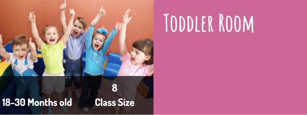 Toddler Room - New World Academy provides toddlers with opportunities to learn and explore. Our
classrooms are organized into learning centers to engage children in learning through
play while building independence.
Our teachers communicate with parents to ensure we are working together on
important milestones such as potty training and language development and also to
ensure your child’s daily needs are met. We utilize the Teaching Strategies
curriculum to guide your child’s natural curiosity into meaningful learning
experiences. Teachers utilize authentic assessment tools to document daily
observations, develop new learning opportunities, and ensure the progression of
development and learning.
Daily Schedule:
The toddler classroom provides a structured daily schedule to help your young child
learn. Each classroom provides opportunities for structured activities, story and
circle time, music and movement, guided play, meal times, and a rest time.
Curriculum and Learning:
Our Monthly Curriculum Calendar gives parents a part of each day’s lessons. Daily
Lesson Plans engage your toddler in the following areas:
• Group Story time
• Social Skills
• Gross Motor
• Fine Motor
• Language
• Sensory/Discovery
• Outdoor Play
• Math Concepts & Manipulatives
• Spanish
• Sign Language Toddler Room - New World Academy provides toddlers with opportunities to learn and explore. Our
classrooms are organized into learning centers to engage children in learning through
play while building independence.
Our teachers communicate with parents to ensure we are working together on
important milestones such as potty training and language development and also to
ensure your child’s daily needs are met. We utilize the Teaching Strategies
curriculum to guide your child’s natural curiosity into meaningful learning
experiences. Teachers utilize authentic assessment tools to document daily
observations, develop new learning opportunities, and ensure the progression of
development and learning.
Daily Schedule:
The toddler classroom provides a structured daily schedule to help your young child
learn. Each classroom provides opportunities for structured activities, story and
circle time, music and movement, guided play, meal times, and a rest time.
Curriculum and Learning:
Our Monthly Curriculum Calendar gives parents a part of each day’s lessons. Daily
Lesson Plans engage your toddler in the following areas:
• Group Story time
• Social Skills
• Gross Motor
• Fine Motor
• Language
• Sensory/Discovery
• Outdoor Play
• Math Concepts & Manipulatives
• Spanish
• Sign Language