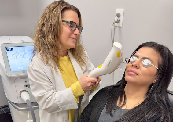 Optilight IPL - Long-Term Dry Eye Relief - IPL photo rejuvenation has been used for 20 years and has become the gold standard for treating a variety of skin conditions such as age spots, sun spots, acne scars, rosacea, and more.

Now, you can say goodbye to dry eyes and hello to Optilight, a light-based solution, with aesthetic benefits.

OptiLight is the first and only IPL (Intense Pulsed Light) FDA-approved treatment for dry eye disease caused by MGD (meibomian gland dysfunction). This gentle and noninvasive procedure is safe and supported by more than 20 clinical studies.

Get relief for your dry eyes and enjoy the many aesthetic benefits of IPL with the help of OptiLight.