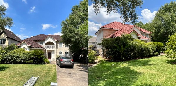 Roof cleaning - "Elevate your home's allure with professional roof cleaning in north Houston. Our experts deliver spotless results, removing stains and preserving your roof's integrity. Unleash the true potential of your property—schedule a thorough roof cleaning now!"