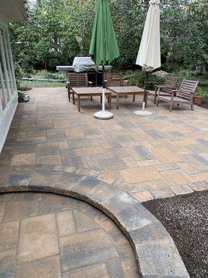 Techo Bloc Patio & Walkway - Techo Bloc pavers in Sandlewood