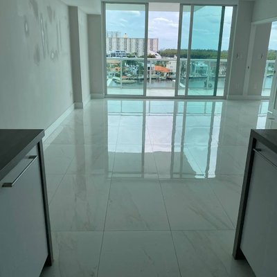 Kitchen Remodel - Kitchen remodel with Tile floors. Kitchen Remodel - Kitchen remodel with Tile floors.