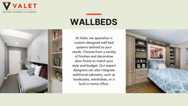 Wall Beds - Maximize your space with custom wall beds, designed to seamlessly blend into any room. These stylish, space-saving solutions offer comfort and convenience without compromising on design. Wall Beds - Maximize your space with custom wall beds, designed to seamlessly blend into any room. These stylish, space-saving solutions offer comfort and convenience without compromising on design.
