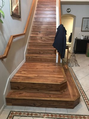Hard surface stairs. - Hard surface stairs.