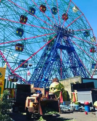 Tree Removal Near the Wonderwheel in Coney Island - We are happy to help our local community, especially historical spots like Coney Island. There were about 6 trees near the Wonderwheel that had to be removed because it was over growing onto the rides. It also need to be cleared out so that the space can be used. This job took about 3 days due to the location of the trees. Each piece of tree debris had to be carried around the stands and a ride to reach the wood chipper. Which of course is time consuming as it needs to be done with caution and care when working in such tight quarters. The customers who hired us were very happy with our services and even called as back again a year later. Tree Removal Near the Wonderwheel in Coney Island - We are happy to help our local community, especially historical spots like Coney Island. There were about 6 trees near the Wonderwheel that had to be removed because it was over growing onto the rides. It also need to be cleared out so that the space can be used. This job took about 3 days due to the location of the trees. Each piece of tree debris had to be carried around the stands and a ride to reach the wood chipper. Which of course is time consuming as it needs to be done with caution and care when working in such tight quarters. The customers who hired us were very happy with our services and even called as back again a year later.