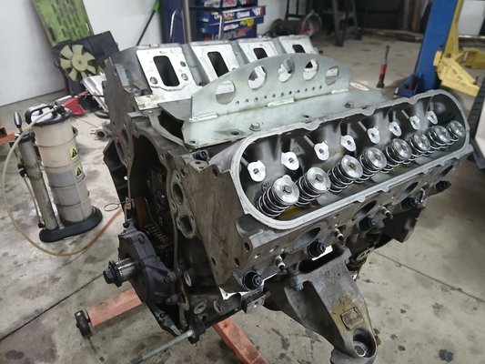 408 Stroker Engine build - This customer requested that we build a boost-ready 408 stroker LS engine for his racecar. After sending the engine block off to get machined and balanced with the rotating assembly we assembled the engine, pan to valve covers with some of the nicest performance parts money can buy.