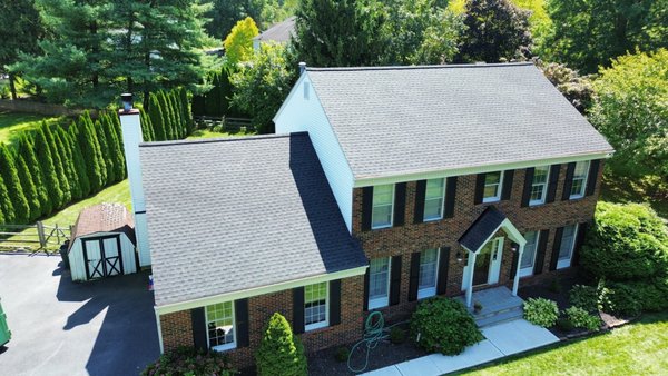 GAF Timberline HDZ Roof Replacement - Roof Replacement on a 1990 Colonial Home, using GAF High Definition Architectural Shingles Color Charcoal GAF Timberline HDZ Roof Replacement - Roof Replacement on a 1990 Colonial Home, using GAF High Definition Architectural Shingles Color Charcoal
