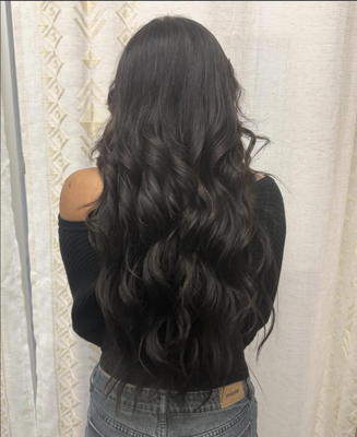 Custom Hair Extensions - Up to 3 Rows for $150 - These beautiful luscious locks consist of 22" customized Lush Locks and a fresh color. Lush Locks offers only the highest quality 100% Remy Human Hair Extensions. Our hair is always ethically sourced & carefully crafted to ensure all the cuticles are aligned in the same direction so that you have the finest, healthiest, soft & silky hair extensions free from tangling.