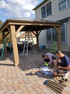 gazebo installation - call or text at 646-9568917