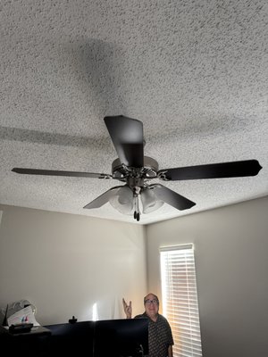celling fans replacement - Replacement of two ceiling fans with modern, energy-efficient models. Includes removal of old units, proper installation, secure mounting, electrical wiring, and testing for functionality. Ensures enhanced airflow, reduced noise, and updated design to match your space. Professional and timely service.